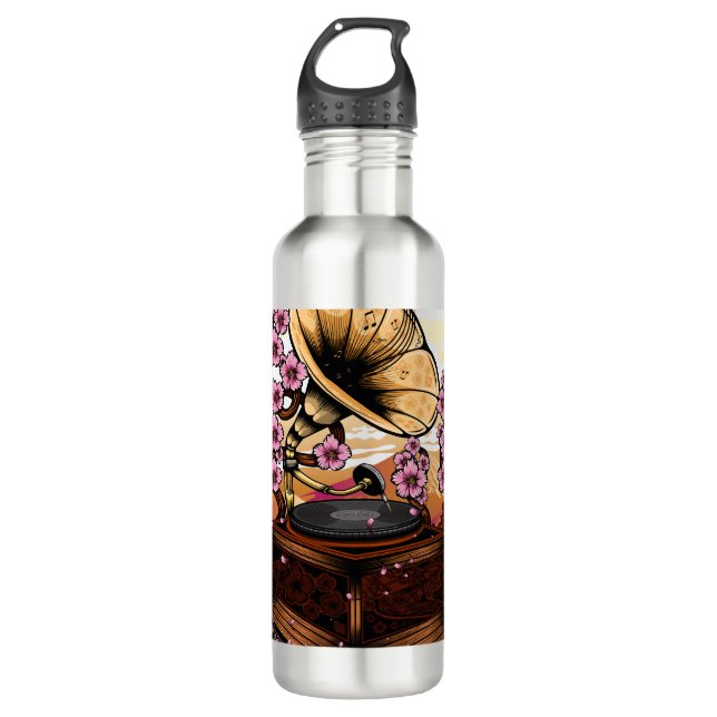 Botella De Agua Cherry Blossom Musical (Anverso)