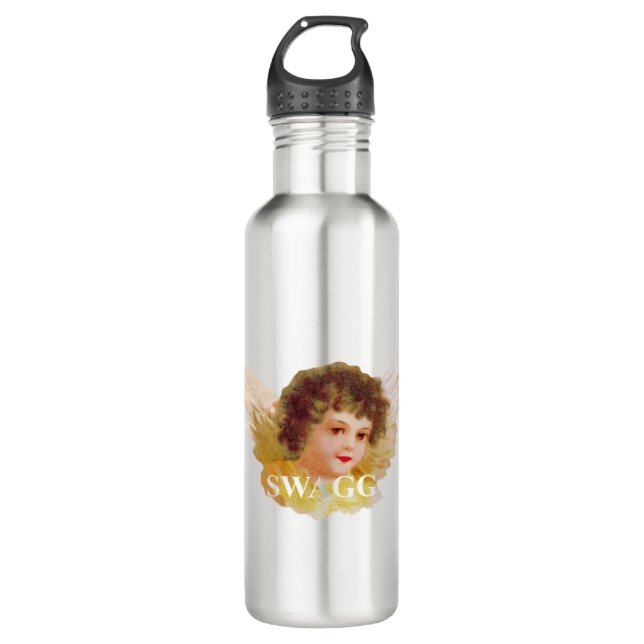 Botella De Agua cherub de angel de swagg (Anverso)