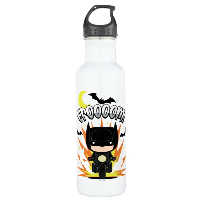 Botella De Agua Chibi Batman Batcycle (Anverso)