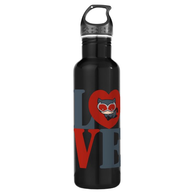 Botella De Agua Chibi Catwoman LOVE (Anverso)