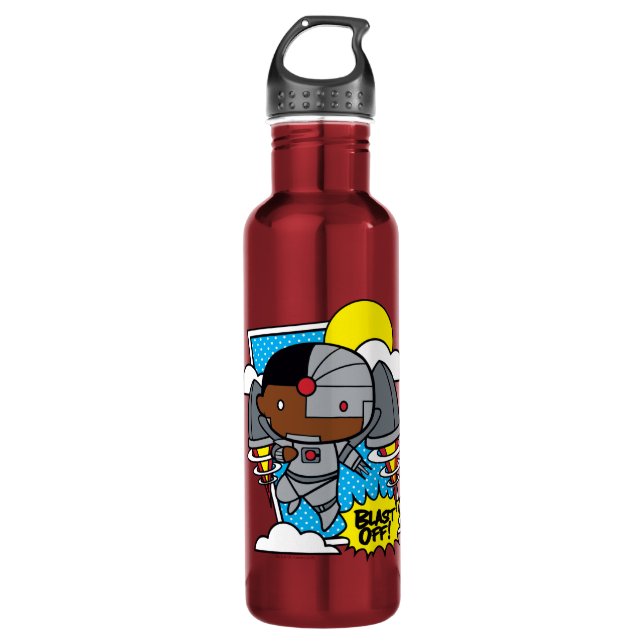 Botella De Agua ¡Chibi Cyborg Blast! (Anverso)