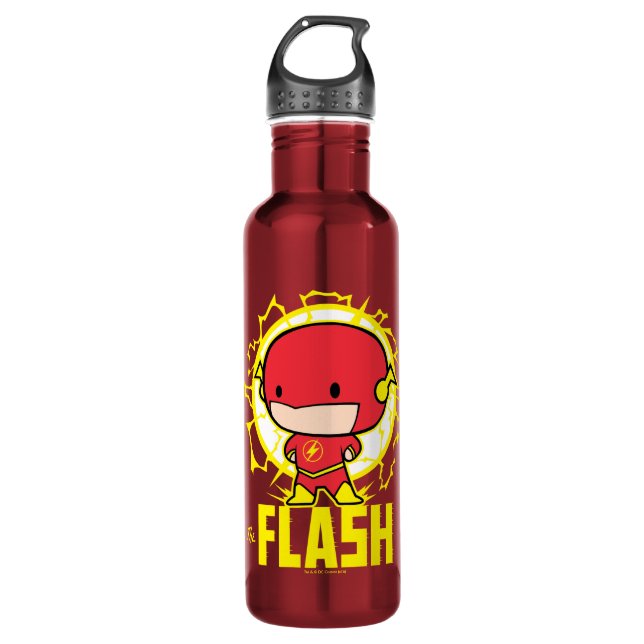 Botella De Agua Chibi Flash Con Electricidad (Anverso)