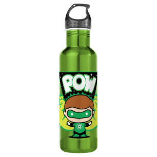 Botella De Agua Chibi Green Lantern Formando puños gigantes