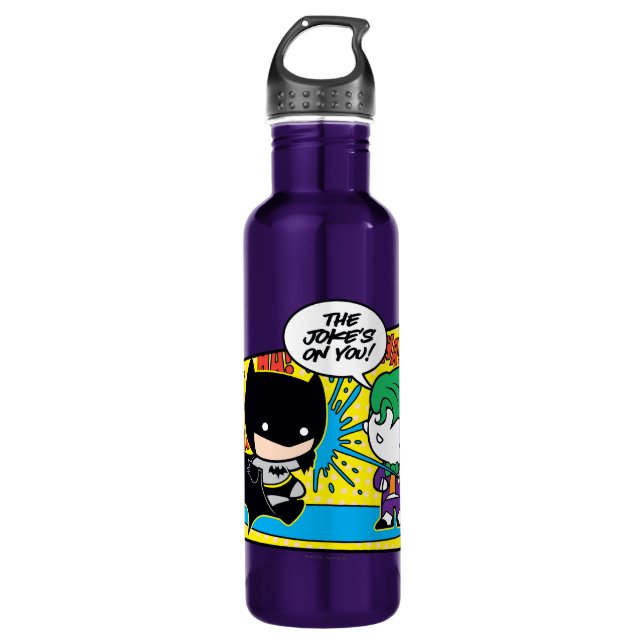 Botella De Agua Chibi Joker Pranking Chibi Batman (Anverso)