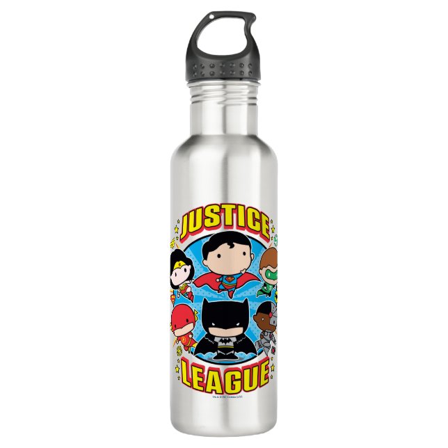 Botella De Agua Chibi Justice League Group (Anverso)