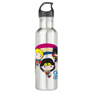 Botella De Agua Chibi Justice League Rainbow