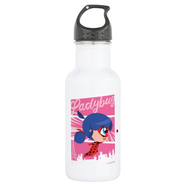 Botella De Agua Chibi Ladybug en París (Anverso)