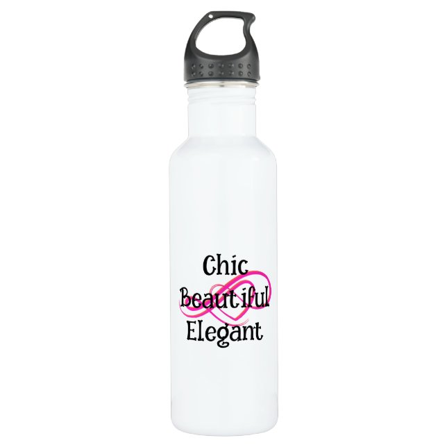 Botella De Agua Chic, Beautiful, Elegant Water Bottle (Anverso)