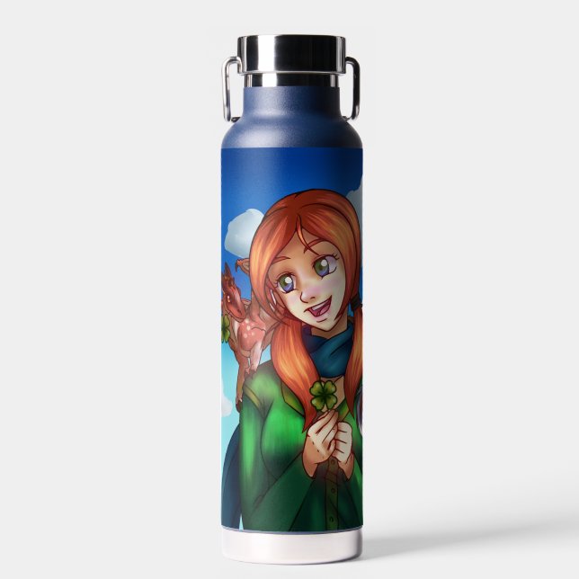 Botella De Agua Chica afortunado (Delantero)