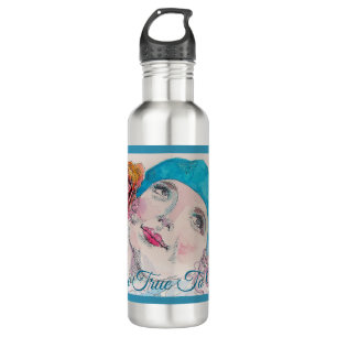 Botella De Agua Chica con color rojo rosa Beret