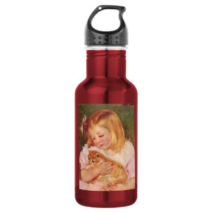 Botella De Agua Chica con Kitten, Mary Cassatt