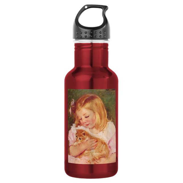 Botella De Agua Chica con Kitten, Mary Cassatt (Anverso)