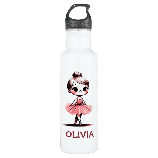 Botella De Agua Chica Cute Little Ballerina (Anverso)