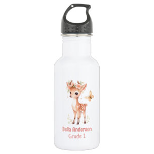 Botella De Agua Chica de animales de los ciervos forestales