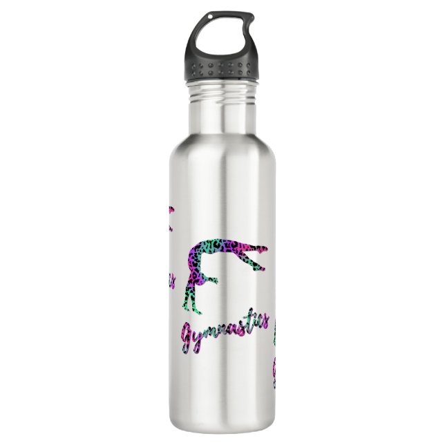 Botella De Agua Chica de Gimnasia Salvaje | Gimnasia de impresión  (Anverso)