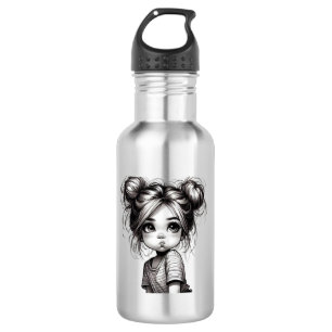 Botella De Agua Chica de Navidades Adorables con Pout - Idea de re