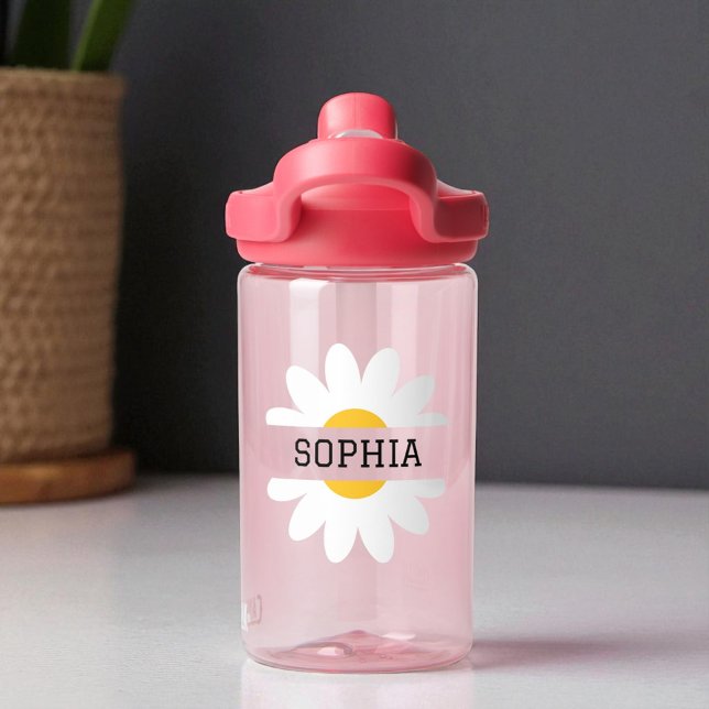 Botella De Agua Chica de nombres personalizados Daisy del niño Ros (Subido por el creador)
