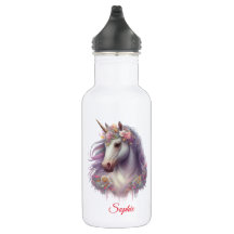 Chica personalizado de color de agua de unicornio