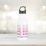 Botella De Agua Chica rosa moderno Jefe mejor regalo para Girly<br><div class="desc">Chica rosa moderno Jefe mejor regalo para Girly</div>
