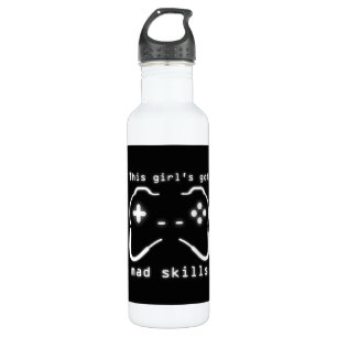 Botella De Agua Chica Tiene Mad Habilidades Video Game Controller