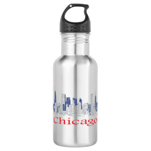 Botella De Agua Chicago-Skyline