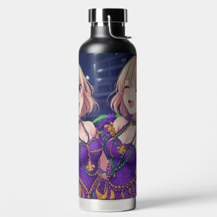 Botella De Agua Chicas animales Mardi Gras