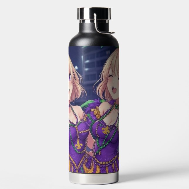 Botella De Agua Chicas animales Mardi Gras (Izquierda)