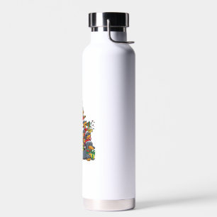 Botella De Agua Chicas de niños de Dachshund Christmas Tree Dog Sa