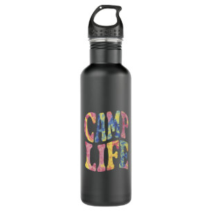 Botella De Agua Chicas de verano de camping vida de campamento Tie
