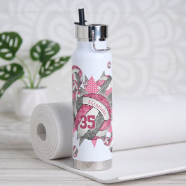 Botella De Agua chicas de voleibol deportivo rosa