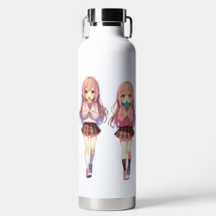 Botella De Agua Chicas lindas de anime de helado