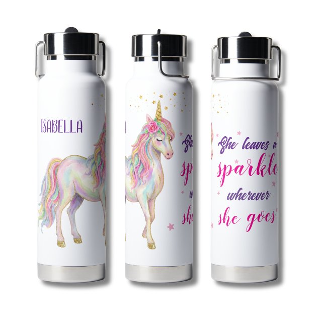 Botella de Agua Chicas Lindas Unicornio (Subido por el creador)