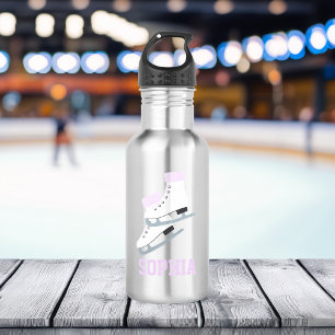 Botella De Agua Chicas personalizados de patinaje artístico