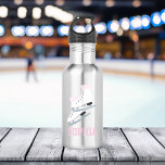 Botella De Agua Chicas personalizados de patines de imágenes rosad<br><div class="desc">Diseño personalizado para deportistas y aficionados al deporte.</div>