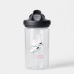 Botella De Agua Chicas personalizados de patines de imágenes rosad<br><div class="desc">Diseño personalizado para deportistas y aficionados al deporte.</div>