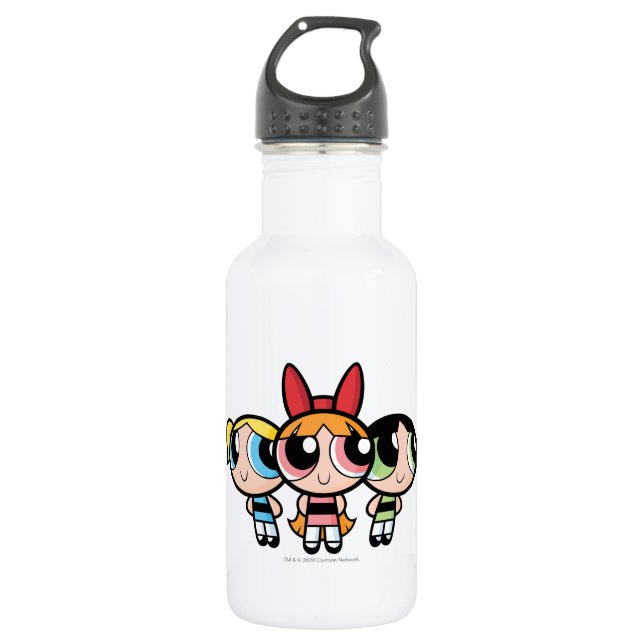Botella De Agua Chicas Powerpuff: azúcar, especias y todo bueno (Anverso)