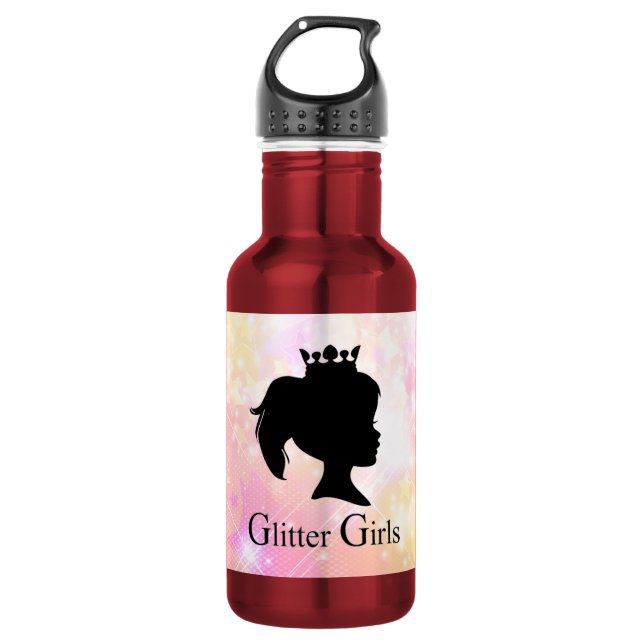Botella De Agua Chicas purpurinas (Anverso)