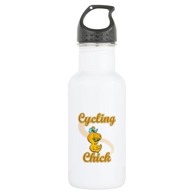Botella De Agua Chick ciclista (Anverso)