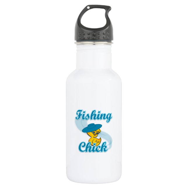 Botella De Agua Chick de pesca nº 3 (Anverso)
