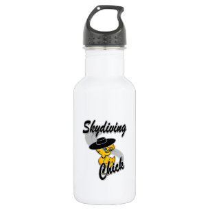 Botella De Agua Chick de Skydiving #4