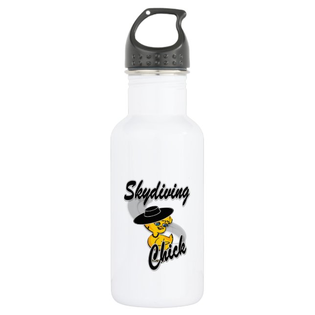 Botella De Agua Chick de Skydiving #4 (Anverso)