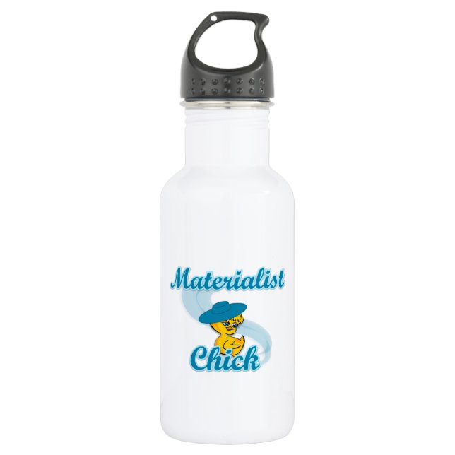 Botella De Agua Chick materialista #3 (Anverso)