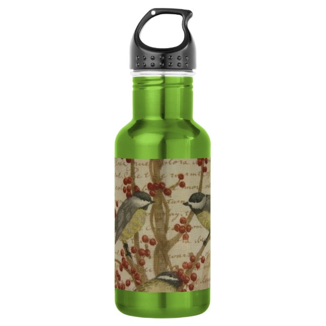 Botella De Agua Chickadees (Anverso)