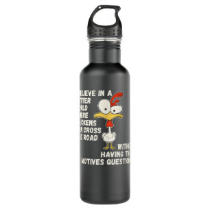 Botella De Agua Chicken Funny Farm Animal 