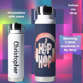 Botella De Agua Chicos y Chicas Auriculares Hip Hop Pascua