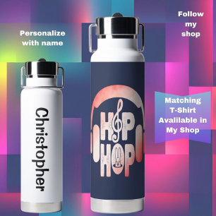 Botella De Agua Chicos y Chicas Auriculares Hip Hop Pascua