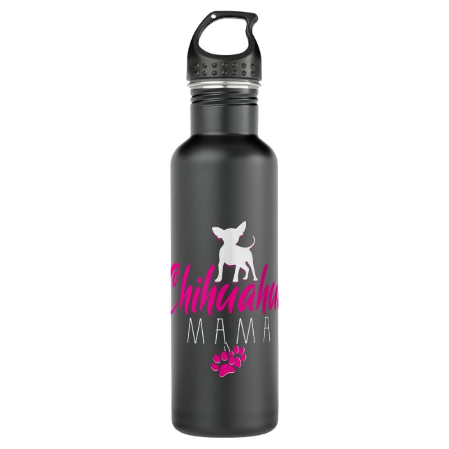Botella De Agua Chihuahua Mama Chihuahua (Anverso)