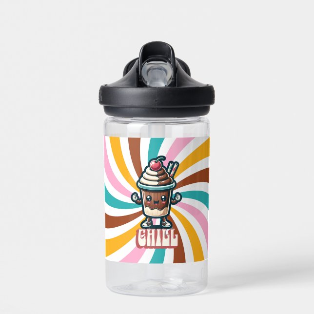 Botella De Agua Chill Chocolate Milkshake Pun (Delante)