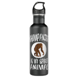 Botella De Agua Chimpancé es mi animal espiritual