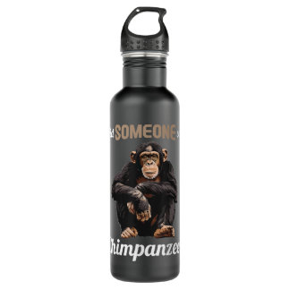 Botella De Agua Chimpancés ¿Alguien dijo Chimpanzee?